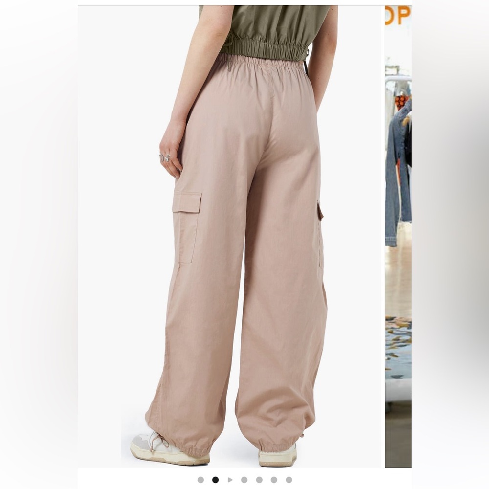 NEW 💫💫💫 Noisy may Women's Wide Leg Pants in Tan - Picture 2 of 7